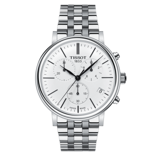 Tissot Carson Premium Chronograph Quartz 41 Stainless Steel / Silver / Bracelet